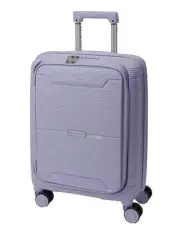 Pierre Cardin 54cm CABIN Front Opening Hard Shell Suitcase in Blue