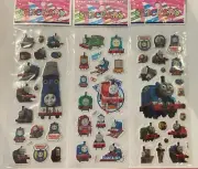 NEW 3 Sheets of Various Thomas the Tank Engine Puffy Stickers - For Parties
