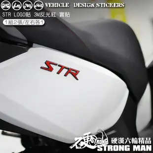 【硬漢六輪精品】 AEON STR 250 / 300 LOGO改色貼 (版型免裁切) 機車貼紙 機車彩貼 彩貼