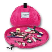 GGP Pink Portable Drawstring Cosmetic Storage Bag For Travel And Daily Use(Cosmetics Pictured Are Photo Props And Are Not Included)