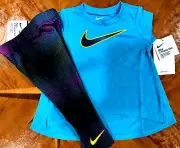 New blue Infant Nike Girls 2pc Pants Set Size 12 months