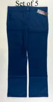 George Junior Girl School Uniform Pants Size 16 1/2 Plus Set of 5