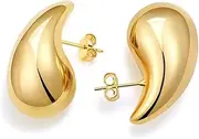 [LaBling] Chunky Gold Earrings for Women | Statement Teardrop Earrings | Lovely Gift