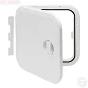 Access Hatches 375mm x 375mm White with Removable and Fixed Hinge Boat Caravan