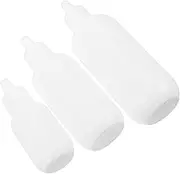 DEARMAMY Travel Essential: 3 Pack Leak Proof Squeeze Bottles Empty Cosmetics Containers for Lotion Body Wash