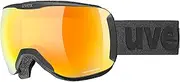 [uvex] downhill 2100 CV ski & snowboard goggles, contrast enhancing anti-fog OTG with UV protection for women men & youth, black SL/orange-yellow