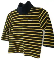 Pink Blue. Boys turtle neck. 6-12 Months. NWT Striped Yellow & Black