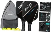 Pickleball Paddles Set of 2, Premium Fiberglass Pickleball Racket, Pickleball