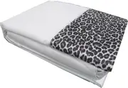 Leopard Sheet Set White SINGLE