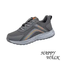 在飛比找momo購物網優惠-【HAPPY WALK】網布健步鞋 彩線健步鞋/彩線網布拼接