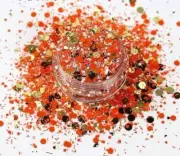 Fawn chunky mix polyester glitter comes 2 oz. in a shaker bottle!