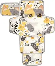 Reusable Toddler Changing pad with Tissue Pocket Waterproof Changing pad for Baby Infant Travel Station Kit