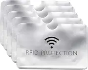 [MIKOTAS] RFID Blocking Sleeves Set of 5 (Silver)