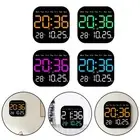 Large Digital Wall Clock Remote Control for Temperature Date Week Display