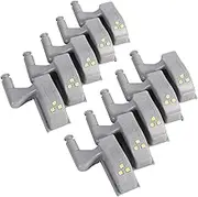Joyzan Cabinet Hinge LED Light, Sensor Lights Universal Cupboard Light Smart Touch Induction For Modern Kitchen Home Lamp Closet Night Lamps Under Wardrobe Living Room Bedroom 10PCS Warm or White