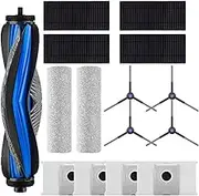 15 Pack Accessories Kit Compatible with ECOVACS DEEBOT X8 PRO Omni Robot Vacuum Cleaner, Replacement Parts Include 1 Brush Roller, 2 Roller Mop Pads, 4 Filters, 4 Side Brush and 4 Dust Bag