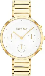 [Calvin Klein] Women's Minimalistic T-Bar 25200284 Qtz Multifunction Watch, White Dial, 36.5mm