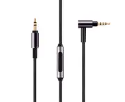 Replacement Audio Cable with Microphone for MDR-100ABN 1A MDR-100X MSR7 100AAP WH-1000XM2 XM3 XM4 WH-H900N 80 Headphone - With wire control