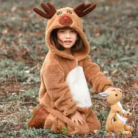 在飛比找蝦皮購物優惠-兒童聖誕節服裝 cosplay 親子動物服裝 耶誕馴鹿麋鹿扮