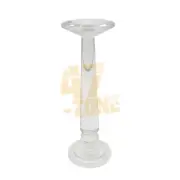 Glass Lucent Candlestick Holder Clear Indoor Tabletop Home Decor