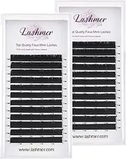 Lashmer Fast & Easy Fans | Easy Fanning Lashes (0.05/0.07) D Curl 2 Trays (8mm, 0.05)