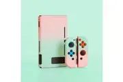 Nintendo Switch Console Hard Protective Case Cover Pink & Green