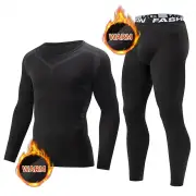 TENGOO Men's Thermal Underwear Set, Long johns set, Compression Thermal Base Layer Set, Moisture Wicking & Breathable Ba