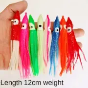 Silicone Squid Skirts Lures Artificial Soft Worm Fishing Baits Colorful Octopus