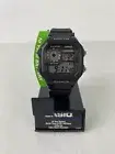Casio Watch Black Digital Men’s Unisex AE1200WH-1A Classic World Time Stylish