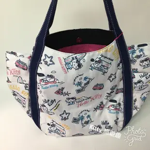 [Kitty 旅遊趣] Hello Kitty 大手提袋 凱蒂貓 手提包 側肩包 大托特包 媽媽包 有兩款