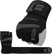 [Stealth Sports] Boxing Inner Gloves Neoprene Wrist Support Padded Gel Wraps Hand Protection Boxing Bag Hand Wraps for Punching MMA Martial Arts Muay Thai Speed Bag Training – Under Mitts