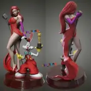 1/6 31cm JESSICA & RABBIT 3D Print Figure GK Model Kit Unpainted Unassembled GK