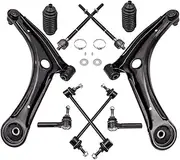 10x Front Lower Control Arms Sway Bar Tie Rod Compatible With Compass 2007-2014 Compatible With Patriot 2007-2014