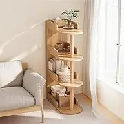 4 Tier Bookshelf, Book Shelf Storage Organizer, Home Office Bookcases, Freestanding Bookcase, Modern Book Shelf for Bedroom, Living Room and Home Office, Easy to Assemble