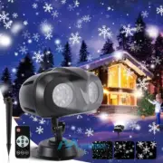 Christmas Snowflake Projector Light LED Dynamic Snowfall Landscape Projection