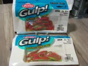 2 Packs Gulp Saltwater Fishing Baits 3" Nemesis Nuclear Chicken Color