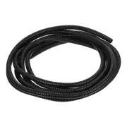 3/8 Inch x 16.4 Ft Split Wire Loom Tubing , Guard Convoluted Flex, Black