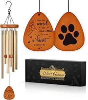 Pet Memorial Gifts - Pet Memorial Wind Chime, Memorial Gifts for Loss of Pets, Pet Sympathy Gifts, Pet Loss Bereavement Gifts in Memory of Dog Passed Away
