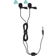 Cvm-d02 Dual Lavalier Lapel Microphone Clip-on Interview Mic for Iphone Android Smartphone for Sony Canon Nikon Cameras