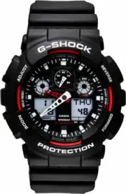 Casio Gshock GA-100-1A4 Black And Red Edition Sports Watch NEW