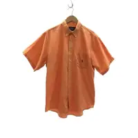 在飛比找蝦皮購物優惠-RALPH LAUREN 休閒襯衫 男裝橙色 棉 短袖日本直