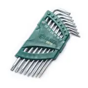 8-Piece Tamperproof Long Arm Torx Key Set with Precision-Formed Chamfered Tip...