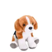 Pocketkins Eco Beagle Dog soft plush stuffed toy 5"/13cm Wild Republic
