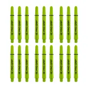 18pc Target Pro Grip Nylon Shaft Replacement Dart Accessory Medium Lime Green