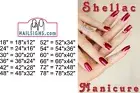 Manicure 29 Perforated Mesh See-Through Window Poster Nail Sign Shellac Vertical