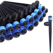 50Pcs Drip Irrigation Emitters with Lock, Adjustable 360 Degree Water Flow Ir...