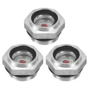 3 Pack Air Compressor Oil Sight Glass, M20x1.5 Male Thread with O-ring
