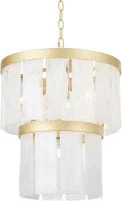 15" 4-Light Gold Modern Chandelier for Dining Room, Kitchen, Bedroom‍