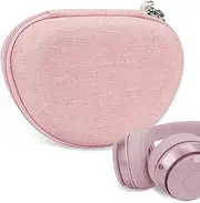 Geekria NOVA Headphones Case Compatible with Beats Solo4, Solo3, Solo2, SoloHD, Replacement Hard Shell Travel Carrying Bag with Cable Storage (Pink)