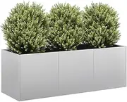 Raised Garden Bed, Elevated Planter Box Plant Container 120x40x40 cm Galvanised Steel